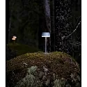 Konstsmide battery table lamp LYON with USB connection, CCT Switch, RGB, with touch dimmer IP54, green, grey dimmable