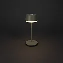 Konstsmide battery table lamp LYON with USB connection, CCT Switch, RGB, with touch dimmer IP54, green, grey dimmable