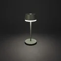 Konstsmide battery table lamp LYON with USB connection, CCT Switch, RGB, with touch dimmer IP54, green, grey dimmable