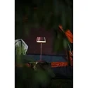 Konstsmide battery table lamp LYON with USB connection, CCT Switch, RGB, with touch dimmer IP54, terracotta dimmable