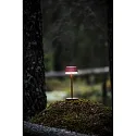 Konstsmide battery table lamp LYON with USB connection, CCT Switch, RGB, with touch dimmer IP54, terracotta dimmable