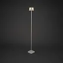 Konstsmide battery floor lamp NICE square, with USB connection, CCT Switch, with touch dimmer IP54, white dimmable