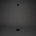 Konstsmide battery floor lamp NICE square, with USB connection, CCT Switch, with touch dimmer IP54, black dimmable