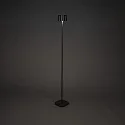 Konstsmide battery floor lamp NICE square, with USB connection, CCT Switch, with touch dimmer IP54, black dimmable