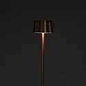Konstsmide Vloerlamp op batterijen NICE hoekig, met USB-aansluiting, CCT Switch, met aanraakdimmer IP54, roest dimbaar