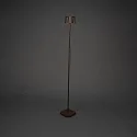 Konstsmide Vloerlamp op batterijen NICE hoekig, met USB-aansluiting, CCT Switch, met aanraakdimmer IP54, roest dimbaar