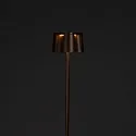Konstsmide Vloerlamp op batterijen NICE hoekig, met USB-aansluiting, CCT Switch, met aanraakdimmer IP54, roest dimbaar