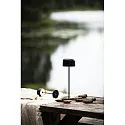 Konstsmide battery table lamp LILLE with USB connection, with touch dimmer IP54, black dimmable