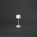 Konstsmide Tafellamp op batterijen LILLE MINI met USB-aansluiting, met aanraakdimmer IP54, wit dimbaar