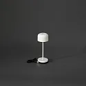 Konstsmide Tafellamp op batterijen LILLE MINI met USB-aansluiting, met aanraakdimmer IP54, wit dimbaar