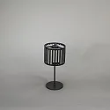Konstsmide battery table lamp BOTTLE with USB connection, with touch dimmer IP54, black dimmable