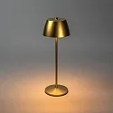Konstsmide Tafellamp op batterijen EZE USB IP54, goud mat