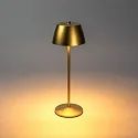 Konstsmide Tafellamp op batterijen EZE USB IP54, goud mat