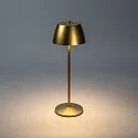 Konstsmide Tafellamp op batterijen EZE USB IP54, goud mat