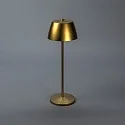 Konstsmide Tafellamp op batterijen EZE USB IP54, goud mat