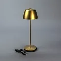 Konstsmide Tafellamp op batterijen EZE USB IP54, goud mat