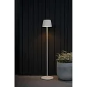 Konstsmide Vloerlamp op batterijen POMEZIA MEDIUM USB IP54, wit dimbaar