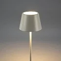 Konstsmide Vloerlamp op batterijen POMEZIA MEDIUM USB IP54, wit dimbaar