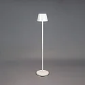 Konstsmide Vloerlamp op batterijen POMEZIA MEDIUM USB IP54, wit dimbaar