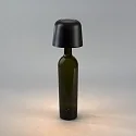 Konstsmide Tafellamp op batterijen BIOT USB IP54, zwart dimbaar