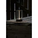 Konstsmide Tafellamp op batterijen EDISON M USB IP54, antraciet dimbaar