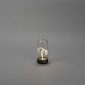 Konstsmide Tafellamp op batterijen EDISON XS USB IP54, antraciet dimbaar
