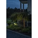 Konstsmide Outdoor in-ground spot, IP65, round, 230V, GU10 max. 6W, beam angle adjustable 0-15°, stainless steel 304 / clear glass