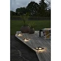 HighPower LED terrace floor spot with 4-fold light beam, 3W 3000K 980lm, anthracite aluminium