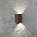 Konstsmide outdoor wall luminaire CREMONA IP54, rust 