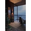 Konstsmide HighPower LED outdoor wall luminaire CREMONA, 3W 3000K 460lm, anthracite aluminium / clear acrylic, adjustable light outlet