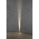 Konstsmide Outdoor HighPower LED in-ground spot, IP65, angular, 6W 3000K 600lm, adjustable light gate 0-120°, inox 304 / clear glass