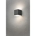 HighPower LED outdoor wall luminaire MONZA UP/DOWN, 12W 3000K 1100lm, anthracite / aluminium, plastic opal