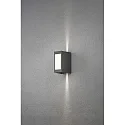 Konstsmide Wandarmatuur voor buitenshuis CREMONA instelbaar IP54, antraciet, opaal, transparant 