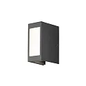 Konstsmide Wandarmatuur voor buitenshuis CREMONA instelbaar IP54, antraciet, opaal, transparant 