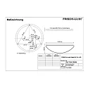 Frisch-Licht Wand- en plafondarmatuur DLP7530.7083M multipower, bolvormig IP40, wit 