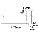 Hangarmatuur Raster Up+Down up down, voor BAP IP40