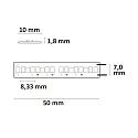 LED CRI919 / 940 MiniAMP Flex strip, 24V, 15W, dynamic white, both sided cable with male plug