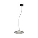 Pendelarmatuur PLAT SURFACE (PHASE) met lampenkap, CCT Switch, instelbaar, met diffuser IP20, zwart dimbaar