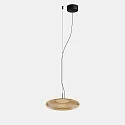 Pendelarmatuur PLAT SURFACE (PHASE) met lampenkap, CCT Switch, instelbaar, met diffuser IP20, zwart dimbaar