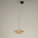 Pendelarmatuur PLAT SURFACE (LIGHT FOR LIFE) met lampenkap, CCT Switch, instelbaar, met diffuser IP20, zwart dimbaar
