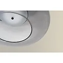 LEDS C4 Pendelarmatuur PLAT RECESSED (DALI-2) met lampenkap, CCT Switch, instelbaar, met diffuser IP20, zwart dimbaar