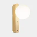 Wandarmatuur PERLINA WALL USB-C met USB-aansluiting, CCT Switch, met aanraakdimmer IP20, goud mat dimbaar