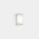Wand- en plafondarmatuur SKAT MINI 200MM plat, slagvast, on/off IP65, wit 