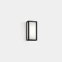 Wand- en plafondarmatuur SKAT MINI 200MM plat, slagvast, on/off IP65, zwart 