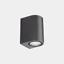 Wandarmatuur voor buitenshuis EKO SINGLE EMISSION GU10 down GU10 IP66, antraciet dimbaar