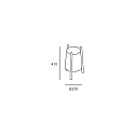 LEDS C4 table lamp WOODY with switch E27 IP20