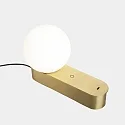 Tafelarmatuur PERLINA TABLE met USB-aansluiting, CCT Switch, met stekker, met aanraakdimmer IP20, goud mat dimbaar