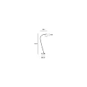 LEDS C4 floor lamp ORGANIC E27, black