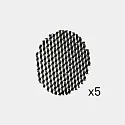 Rooster set van 5