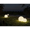 LEDS C4 lamp shade CISNE Ø38CM mechanical, ball shaped, without base, rustic, stone grey